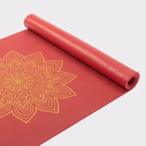 Коврик для йоги Bodhi Rishikesh Premium Golden Mandala Purple